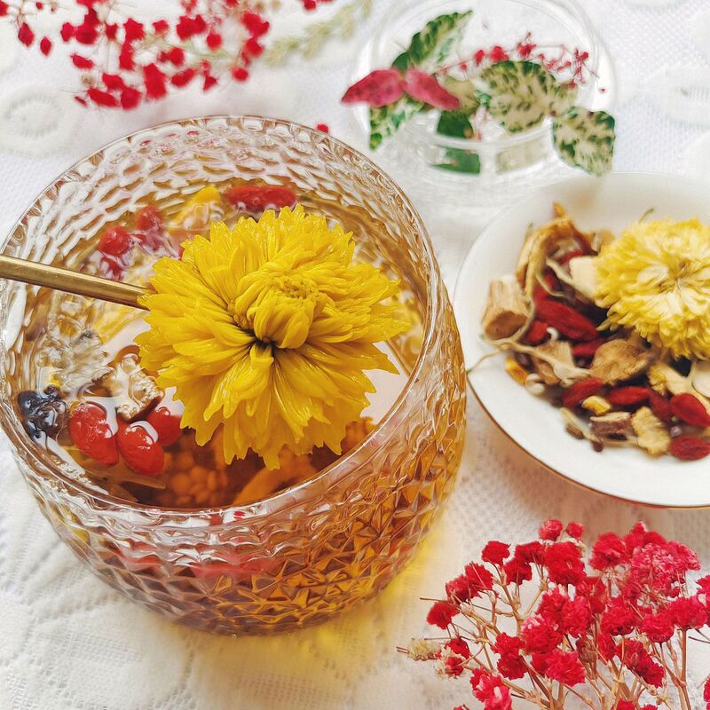菊花茶菊金銀花クコ茶茶包夜更かしして肝火旺盛男性女性養生茶|undefined