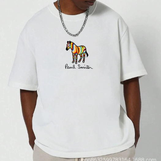 Cross-Border European Size Men's T-Shirt Short-Sleeve T-Shirt Graphic T-Shirt Y2K Clothing Short-Sleeve P-Pauls - Smiths Unisex