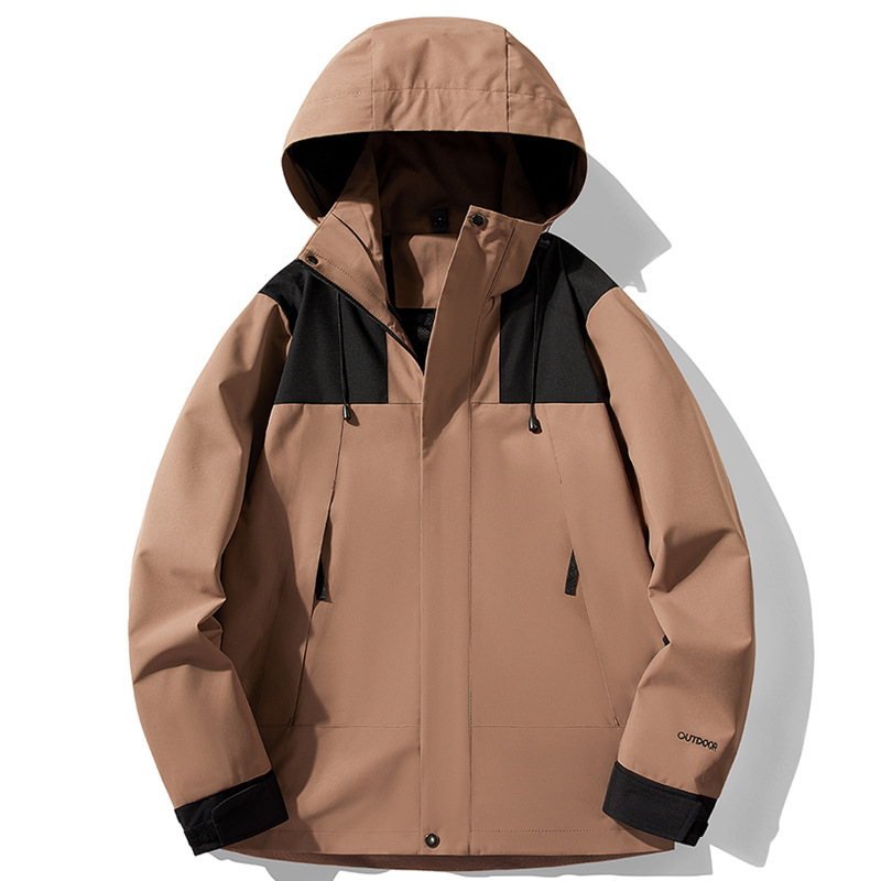 Chaqueta de Montaña Impermeable y Cortavientos 3 en 1 Desmontable, Estilo Unisex, Nueva Colección 2025