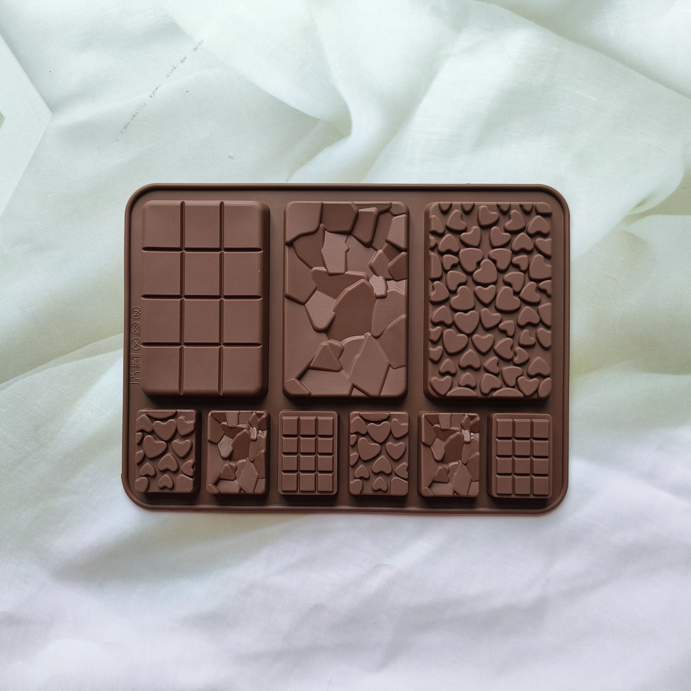 Tamaño de piezas de amor 171 molde de chocolate molde de silicona DIY pequeño amor molde de pastel de waffle