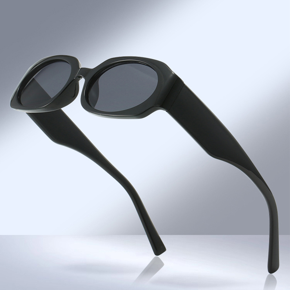 2024 nueva fábrica directa europea y americana transfronteriza gafas de sol caja personalidad tendencia color coincidencia gafas de sol calle tiro