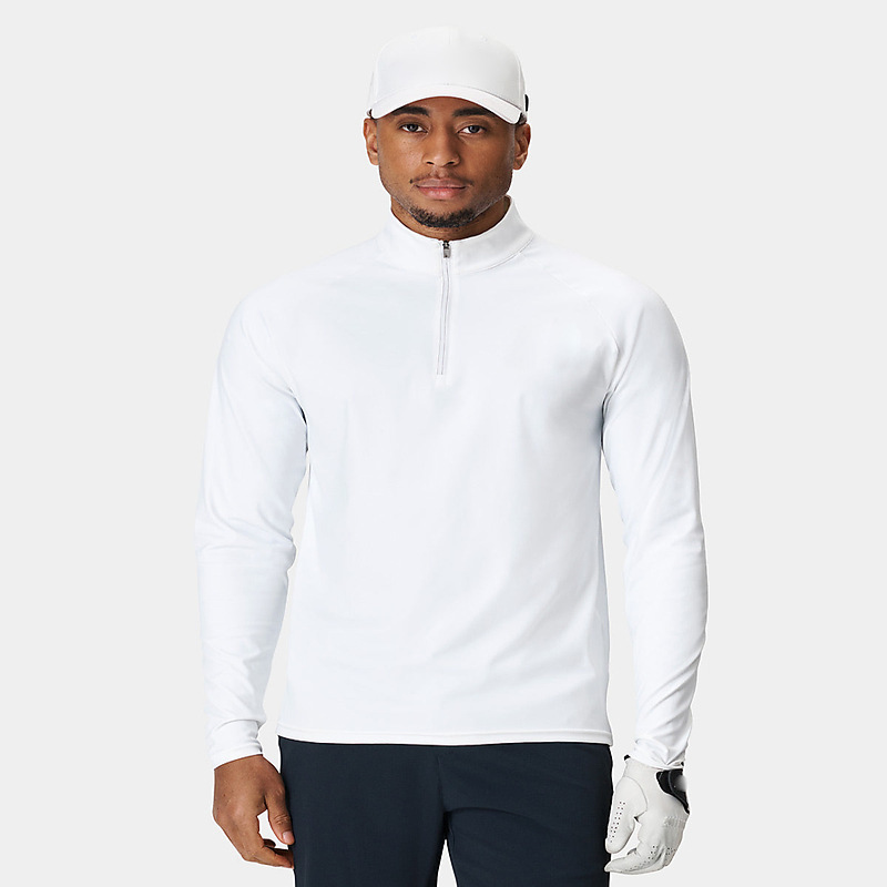 Processing Outdoor Trendyy Brand Men's Sweatshirt Golf Clothing Trendyy Long-Sleeved Half-Chest Zipper Outdoor Jacket Customized Style