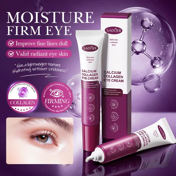 All-English Sadoer Calcium Collagen Eye Cream Hydrating and Moisturizing Niacinamide Eye Cream Skincare Products for Foreign Trade Cross-Border