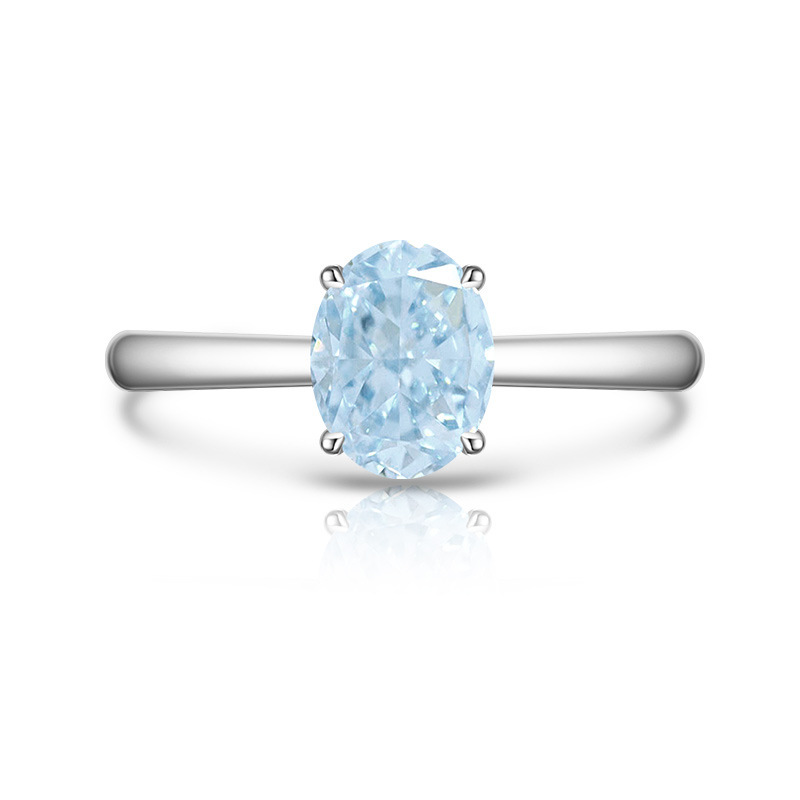 Damenring Mit Farbigem Edelstein Im Eisschliff Design_voghion.com