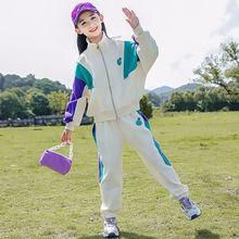 女童秋冬套装2025新款儿童洋气网红加绒女孩中大童休闲运动两件套