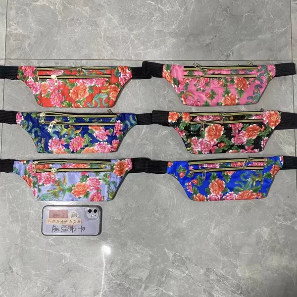 Factory wholesale men's and women's slung chest bag close-fitting waist bag coin purse mobile phone bag foreign trade supply thick composite cloth