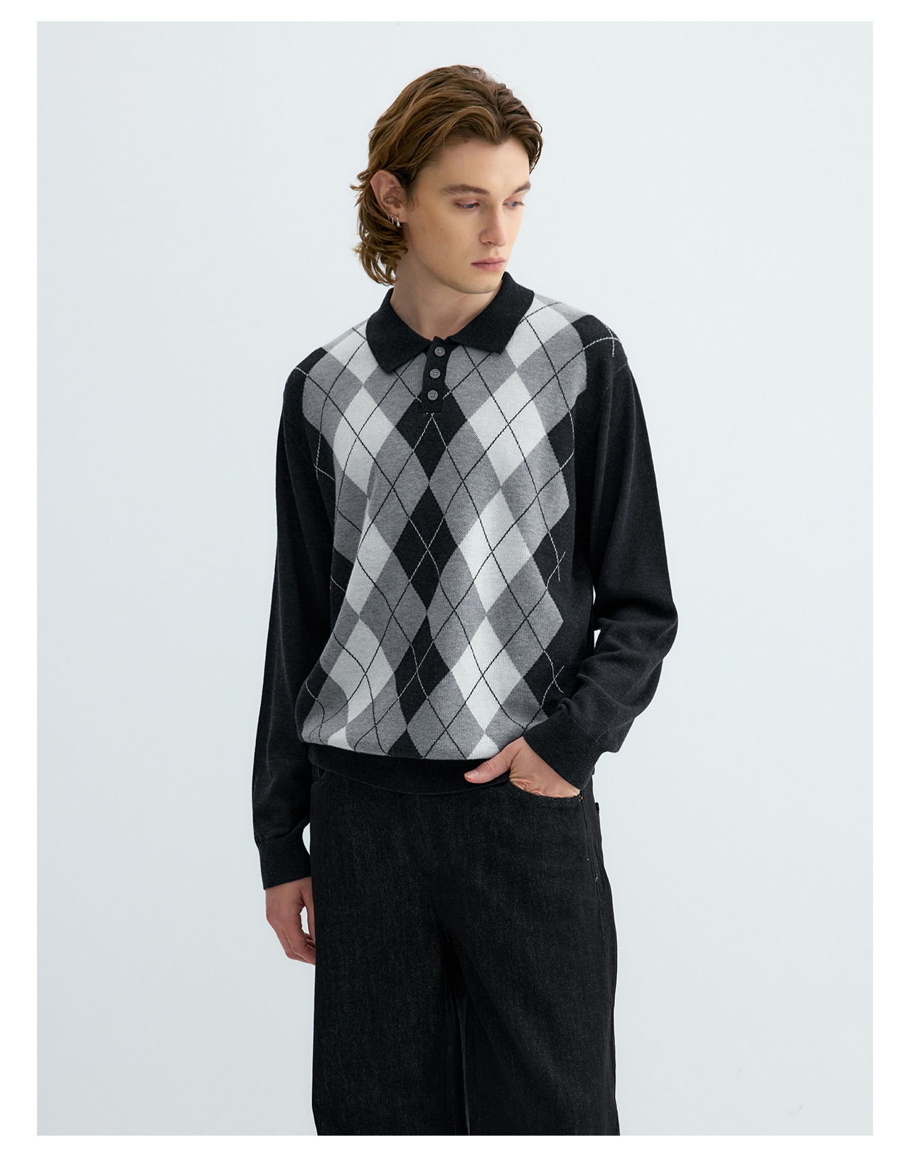 UNF Ralph Plaid 300g Polo Sweater