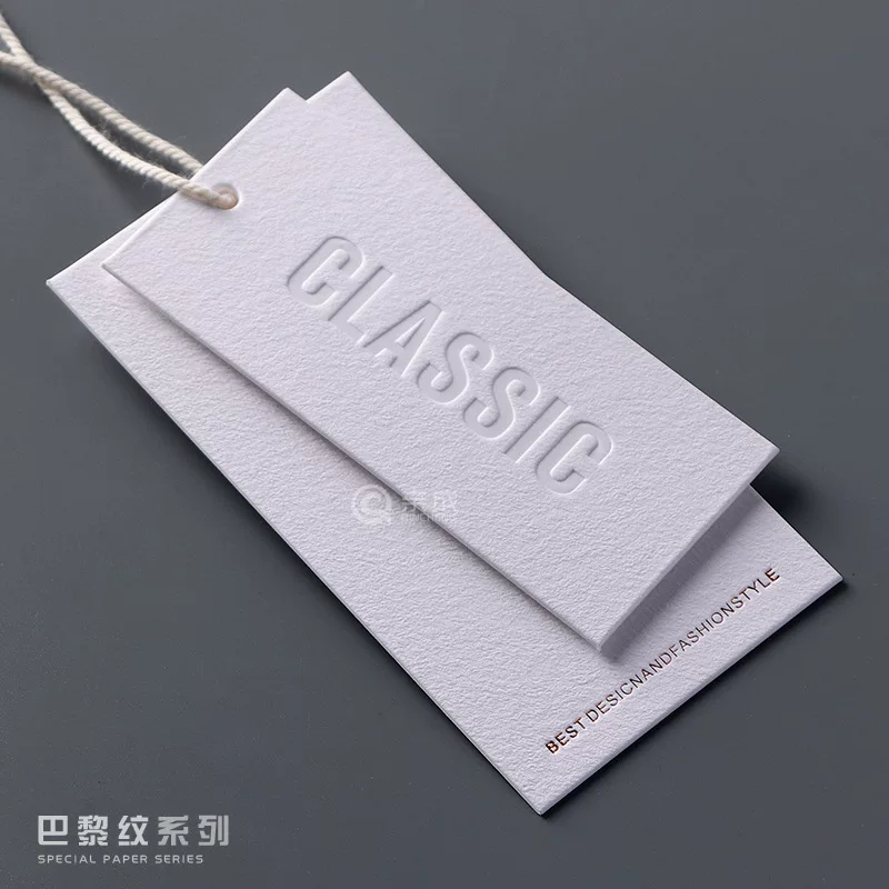 High -end special paper clothing tags customized women's clothing qualified certificate label production printing general spot wholesale