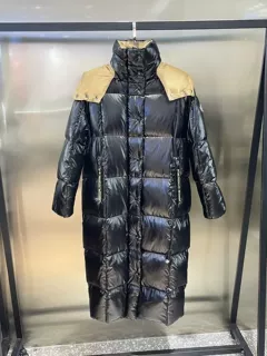 《毒家现货》正确版 M家para撞色面包服长款男女同款连帽羽绒外套