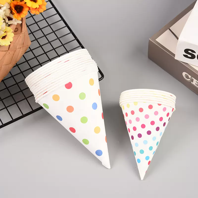 批发6盎司尖底锥形纸杯 直饮水纸杯 机场专纸杯 一次性刨冰纸杯