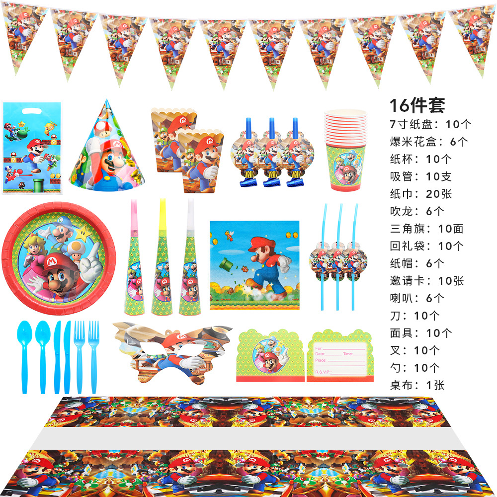 Mario conjunto de 16 piezas