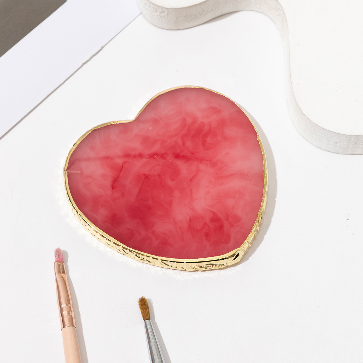 Herramientas de uñas transfronterizas paleta de uñas paleta de resina herramientas de tablero de exhibición de uñas de cristal paleta de uñas