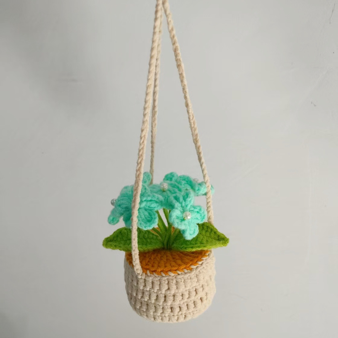 Productos acabados de lana tejida a mano flor de punto de hippopotamus imitación flor inmortal flor creativa ganchillo decoración ornamentos florales