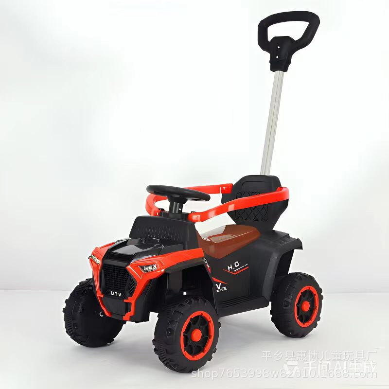 Carrito Eléctrico Montable Infantil de 4 Ruedas para 1-3 Años de Plástico para Uso Interior y Exterior image 1