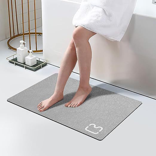 Soft Diatomaceous Earth Long Strip Mat, Bathroom Absorbent Non-Slip Mat, Household Bathroom Entrance Wear-Resistant Mat, Quick-Drying Bathroom Mat