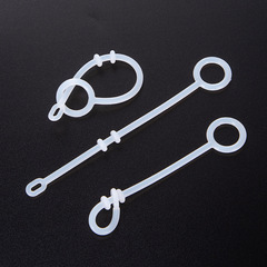 玻璃壺蓋硅膠繩子茶壺蓋固定防滑線功夫茶具配件電熱水壺煮茶壺繩