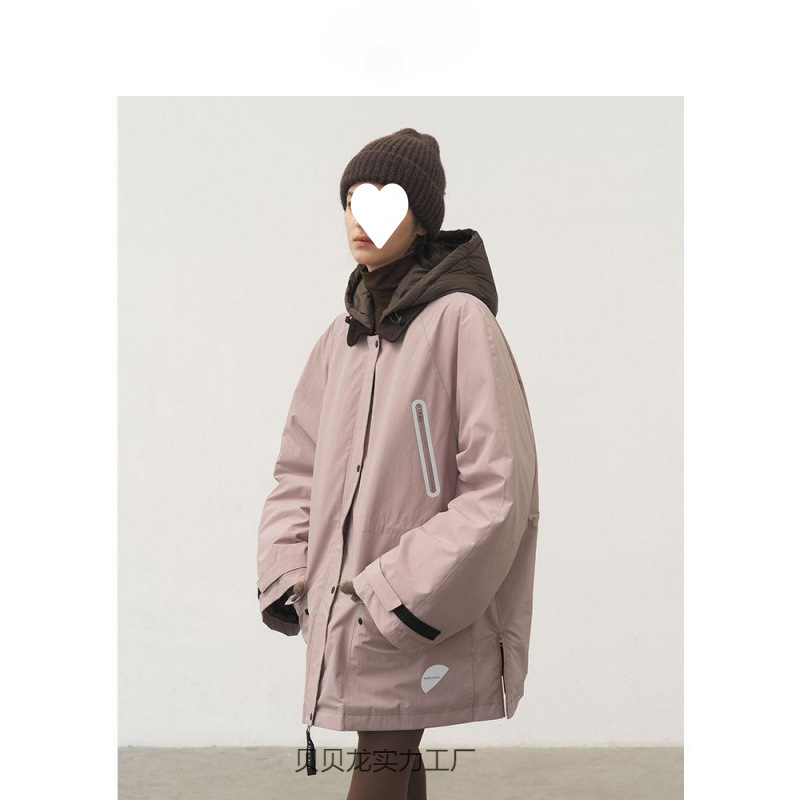科技高密防风保暖女装[运动]冬季新款工装夹克羽绒服女