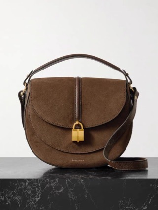 Women's Saddle Shoulder Bag Genuine Leather Chain Handbag_voghion.com
