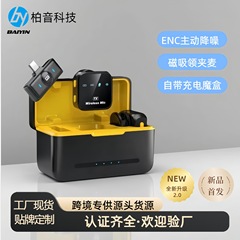 新型DX12は、ワイヤレスマイクを挟んで屋外で生放送します。