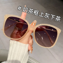 P28069TR个性偏光防紫外线女时尚墨镜潮流眼镜架网红大框修饰脸型