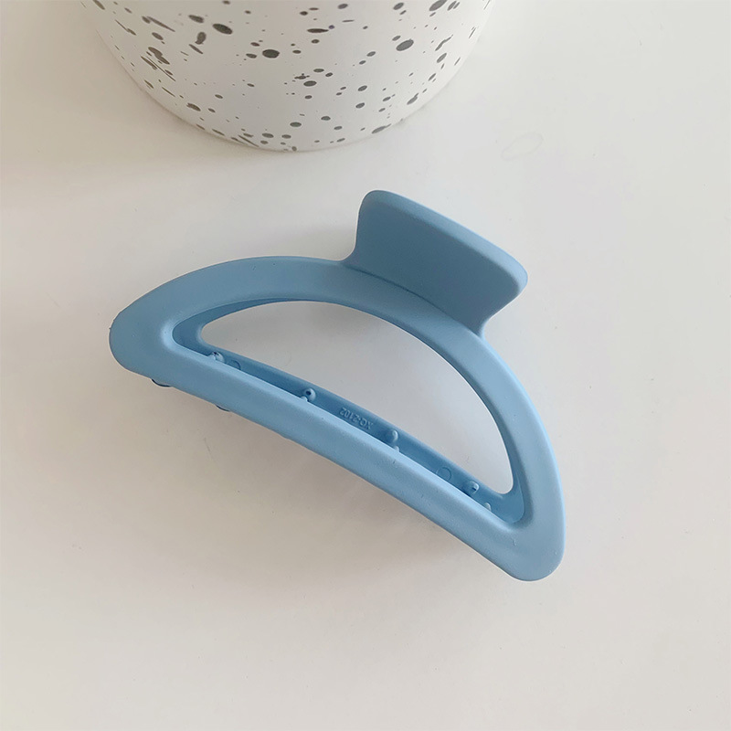 Pinza para el cabello de placa de color coreano ins Maillard, pinza para el cabello de color té con leche de otoño e invierno, pinza para el cabello grande de textura simple