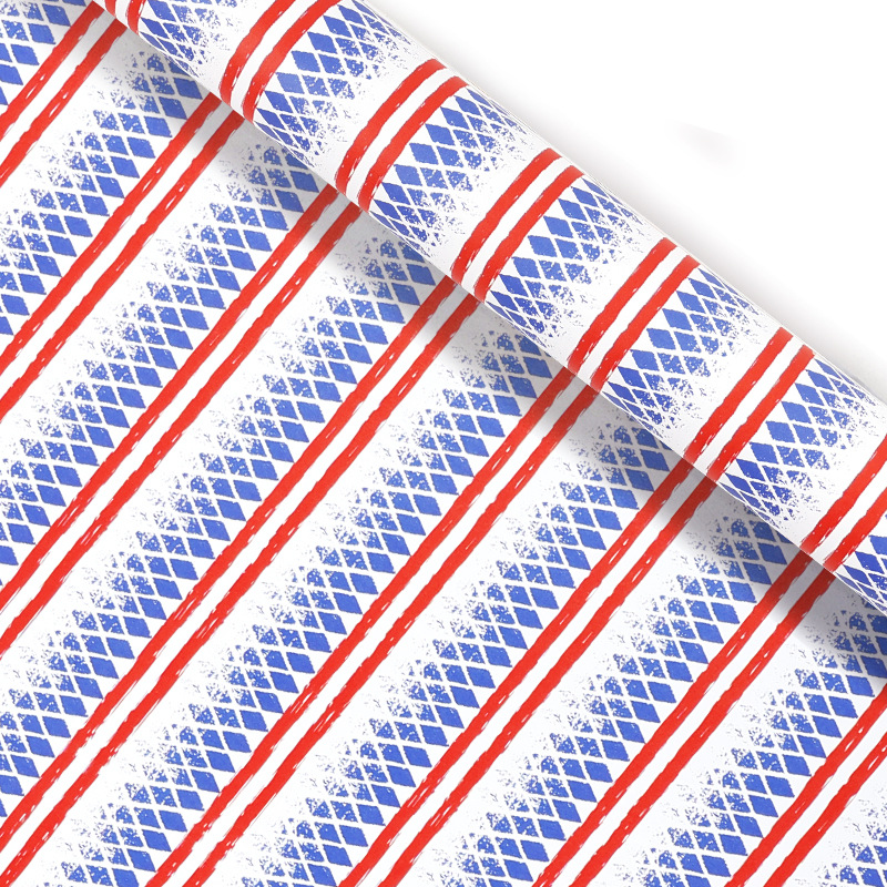 Amazon venta caliente cartón de dibujos animados para niños original papel de embalaje caja de regalo DIY papel de embalaje de viento papel artesanal