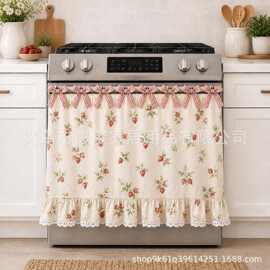 跨境实用新热销款Handmade farmhouse oven skirt农舍装饰烤箱裙