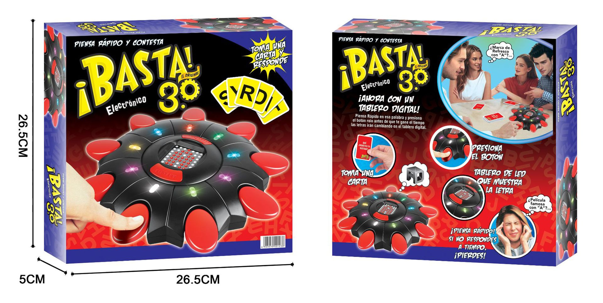 Materiales ABS transfronterizos de alta calidad español portugués juegos de mesa juegos interactivos turntable juguetes de puzzle para niños