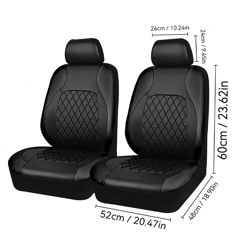 Cross-Border Foreign Trade Hot-Selling Car Seat Covers, Diamond Quilted Embroidery, Full Leather Pu Leather, Universal Seat Cushion Covers for All Seasons in Europe and America
