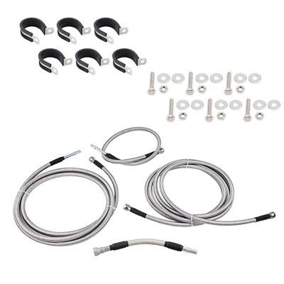 819-874 Front flexible stainless steel braided fuel hose suitable for some Chevrolet/GMC models (Tubing) - 819-874