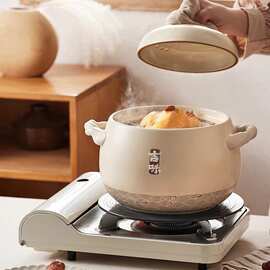 小熊家用砂锅煲CP-G0064耐高温干烧不裂陶瓷锅煤气灶煲仔饭炖汤锅