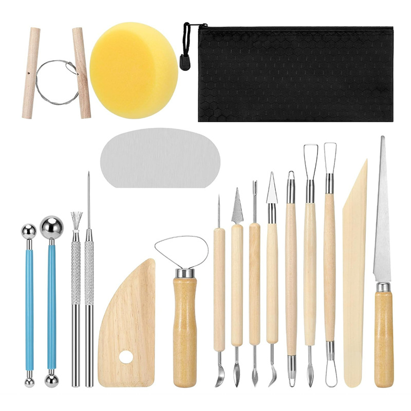 국경을 넘나드는 인기 점토 도구 19종 세트(A형)