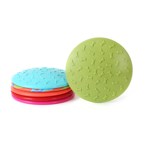 Pet Flying Disc Dog Training Supplies Dog Toys Silicone Bite-Resistant Pet Dog Toys Pet Supplies
