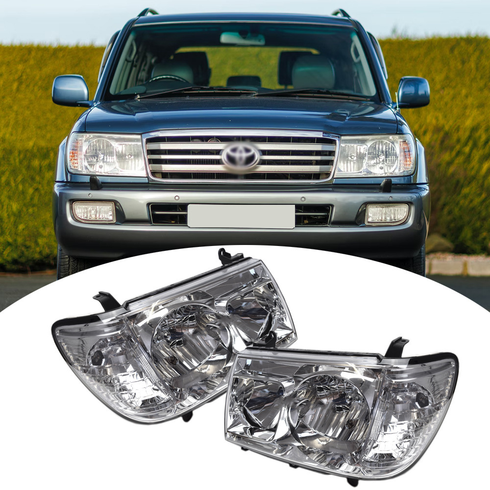 Aplicable a Toyota 98 - 07 años Land Cruiser FJ100 delantero semieconjunto de lámpara de iluminación delantera carcasa