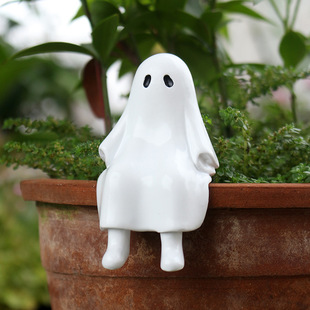 Cross-Border New Product Garden Ghost Statue Ornaments Resin Outdoor Courtyard Bonsai Decoration Landscape Halloween Gift