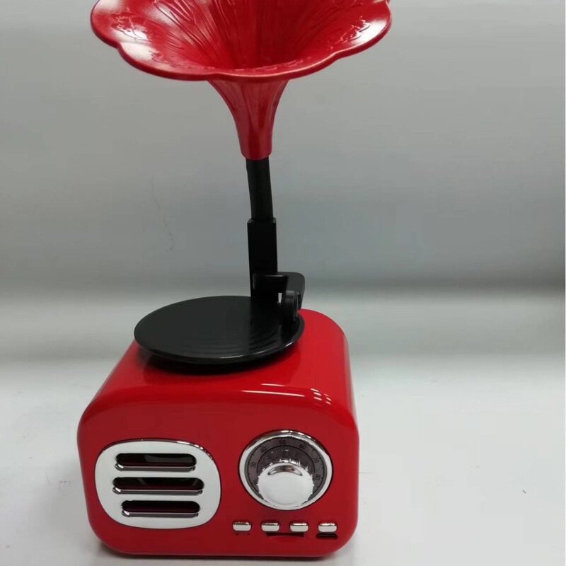 新しいミニクリエイティブギフトレトロ蓄音機bluetoothスピーカー|undefined