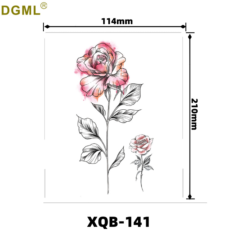 Pegatinas de tatuaje dibujos animados flor brazo pegatinas medio brazo completo oso ciervo divertido transfronterizo color creativo tatuaje pegatinas al por mayor