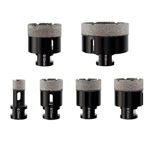 M14 Brazed Diamond Hole Saw for Marble, Granite, Porcelain, Rock Slab, Ceramic Drilling, Dry Drilling Bit for Stone