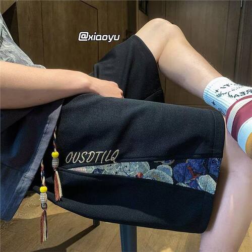 Men's Summer 2024 New Arrival Casual Loose Embroidered Short Pants with Trendy Brand Design Sports 5-inch Pants Wholesale