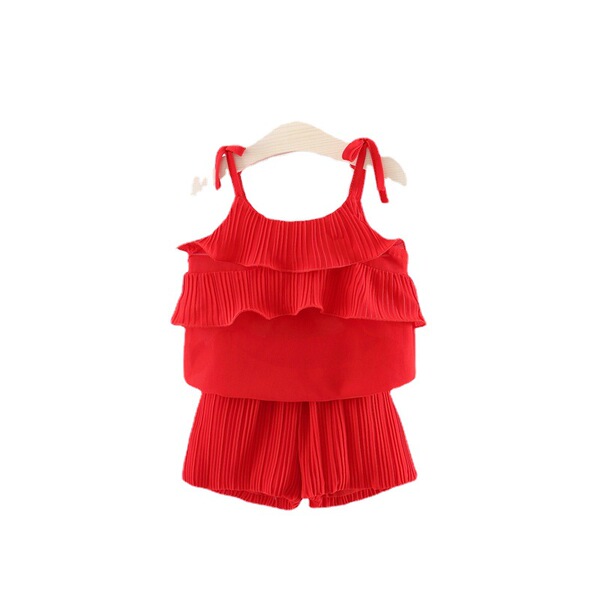 summer solid shiffon T-shirt girl's