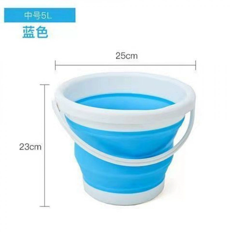 Foldable handheld universal bucket for traveling