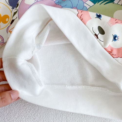 Spring and autumn girls 'children's clothing cute print star dress dew all-matching small and medium-sized girls baby long-sleeved sweater trend