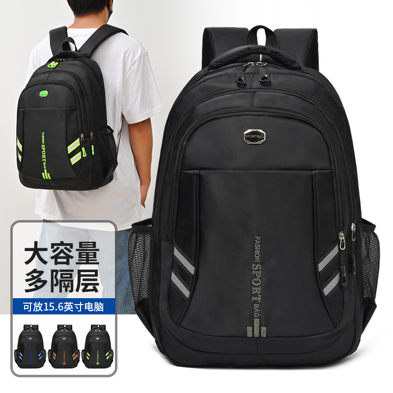 Hombres nueva mochila de alto nivel, bolsas de computadora de negocios, mochila de viaje de mujer, mochila de escuela secundaria.