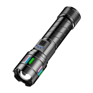 Strong Light Flashlight, Long-Range Outdoor Rechargeable High-Power Rechargeable Battery Light, Zoomable White Laser Wholesale Portable Rechargeable