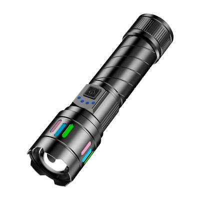 Strong Light Flashlight, Long-Range Outdoor Rechargeable High-Power Rechargeable Battery Light, Zoomable White Laser Wholesale Portable Rechargeable