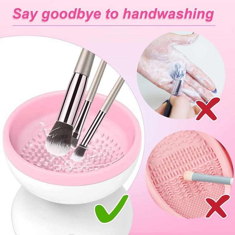 New Electric Scrubber Makeup Brush Cleaning Tool Automatic Cleaner...
