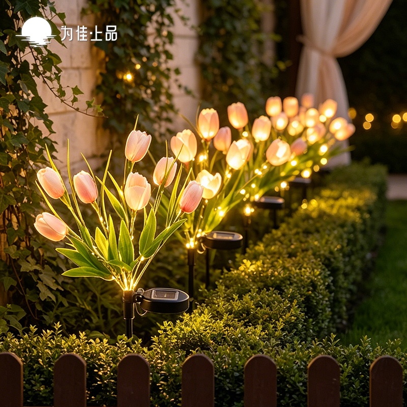 Solar-powered outdoor waterproof lawn lamp, garden ground lamp, ground plug lamp, decorative lamp, outdoor garden ambiance lamp, decorative landscape lighting