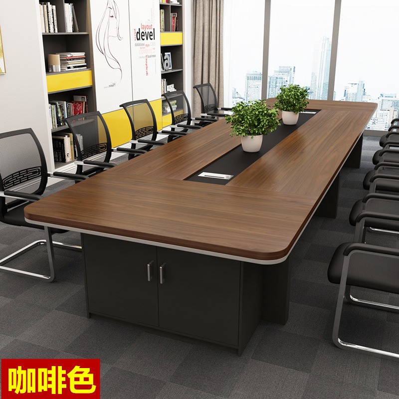 2025 Office Furniture Large Conference Table Long Table Rectangular Conference Room Table and Chairs Clearance Thickened Version