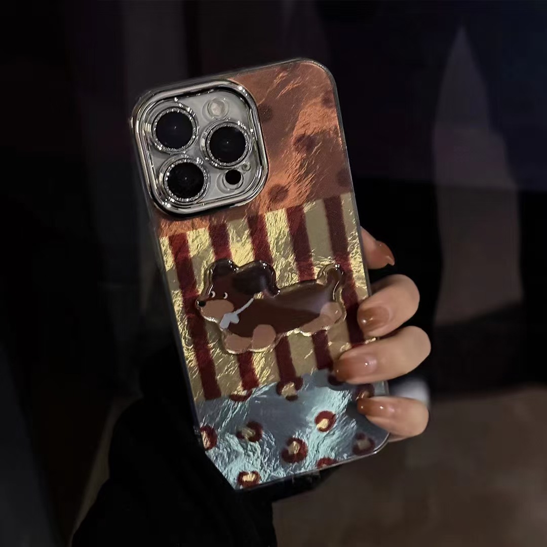 Perro negro, rayas de leopardo, hilo de plumas, agujero tx