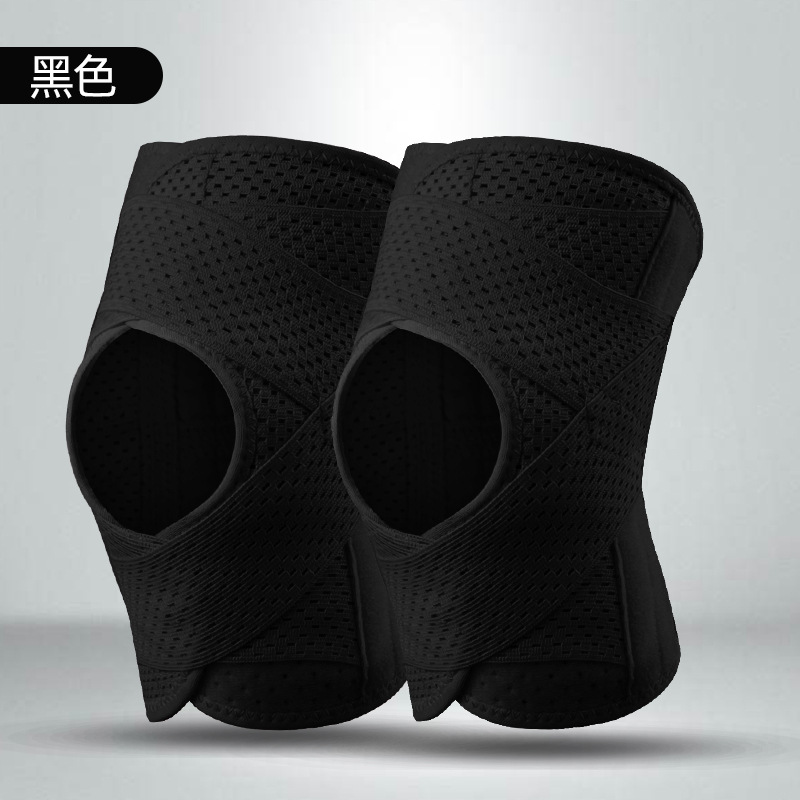 Verano delgada transfronteriza japonesa de cuatro generaciones rodilleras de silicona transpirable rodilleras cubierta deportes presión montañismo protección